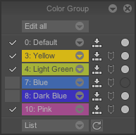 Color Group Panel